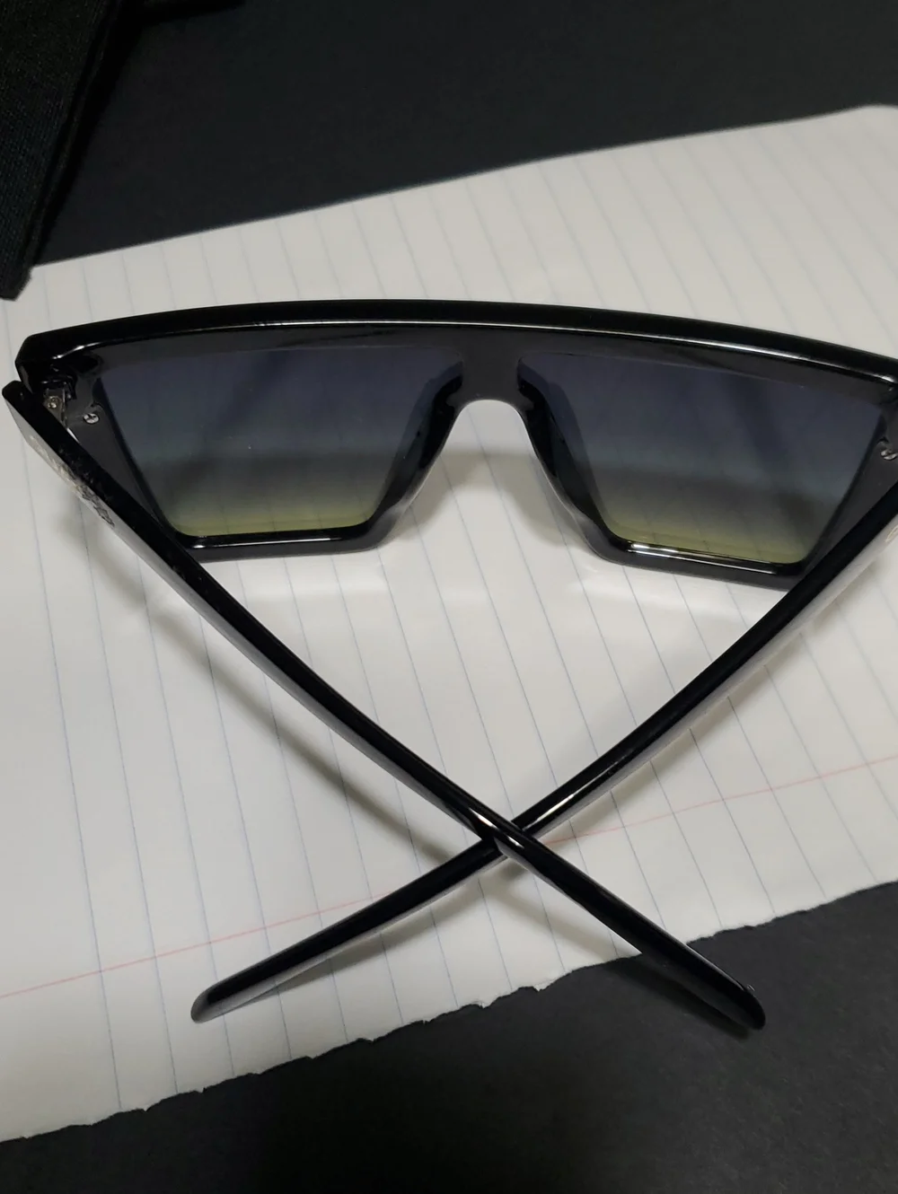 Quay Nightfall Black on Black Fade Mint Square Unisex‎ Sunglasses brand new